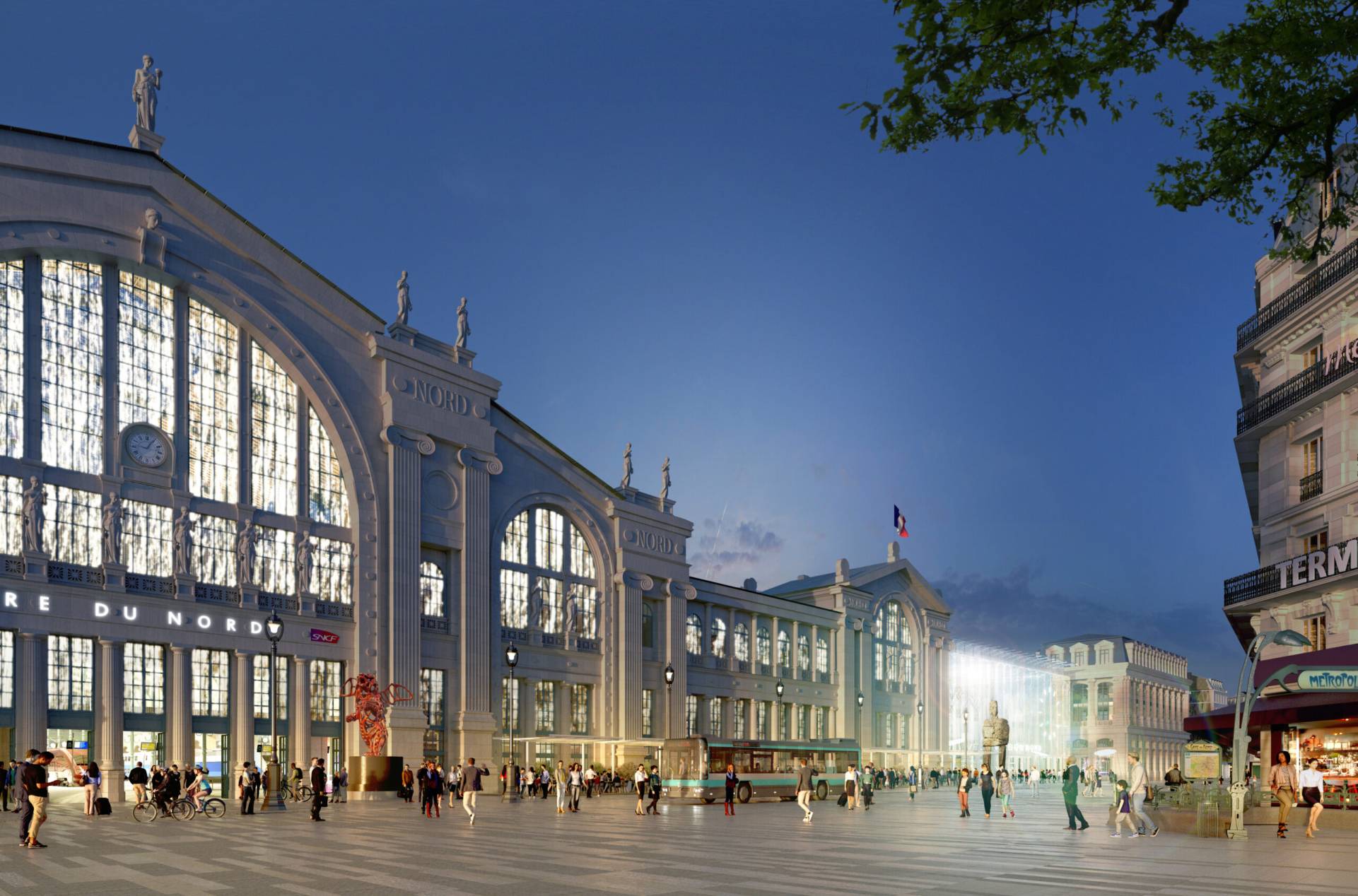 Devanture de la Gare du Nord